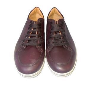 Salvatore Ferragamo Brown Leather Sneakers
